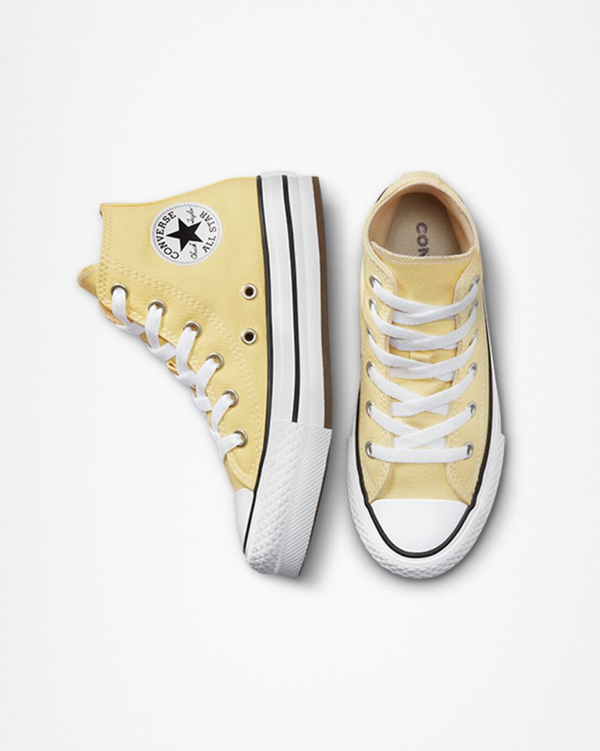 Girls' Converse Chuck Taylor All Star Lift High Top Platform Shoes Orange / White / Black | AU 1643ED